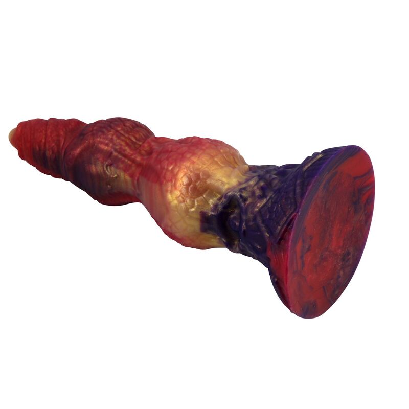 POWER MONSTERS - SAVAGE BEASTLORD TRICOLOR FANTASY DILDO IN SILICONE 24 CM Ø 5 CM - immagine 4
