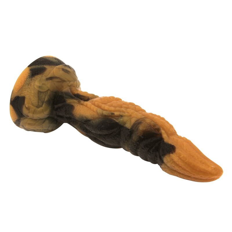 POWER MONSTERS - TIRANNOSAURO BICOLORE FANTASY DILDO IN SILICONE 20,5 CM Ø 5 CM - immagine 5