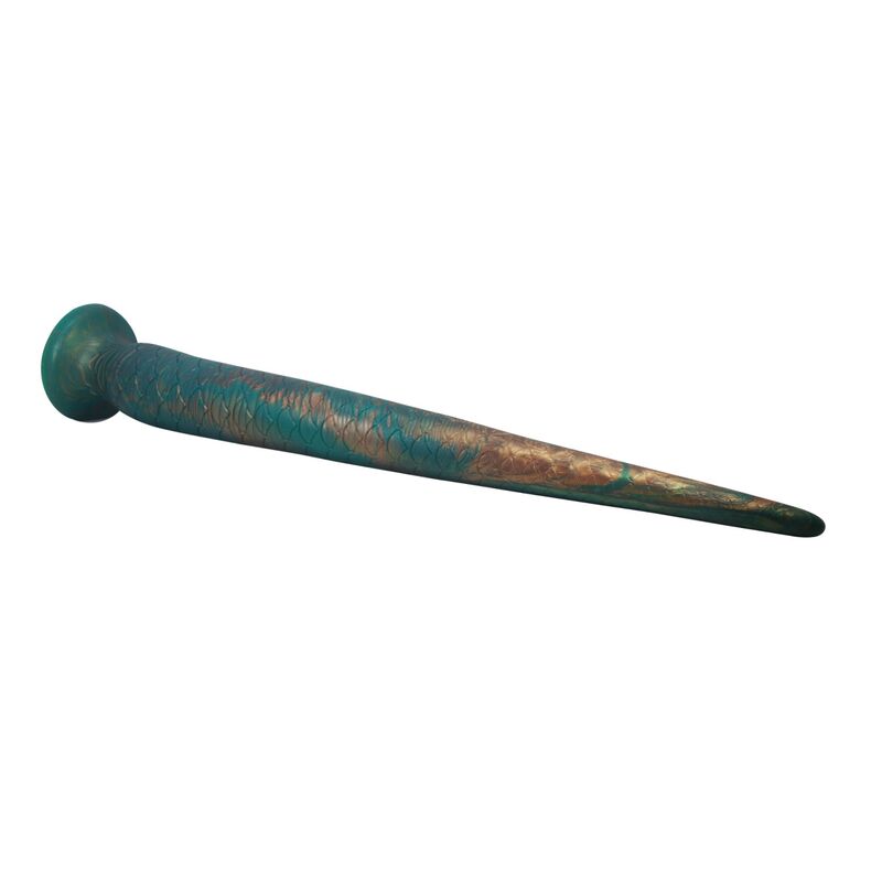 POWER MONSTERS - WILDWYRM TAIL BICOLORE FANTASY DILDO IN SILICONE 47 CM Ø 4 CM - immagine 5
