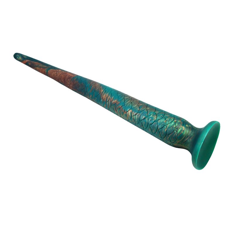 POWER MONSTERS - WILDWYRM TAIL BICOLORE FANTASY DILDO IN SILICONE 47 CM Ø 4 CM - immagine 4