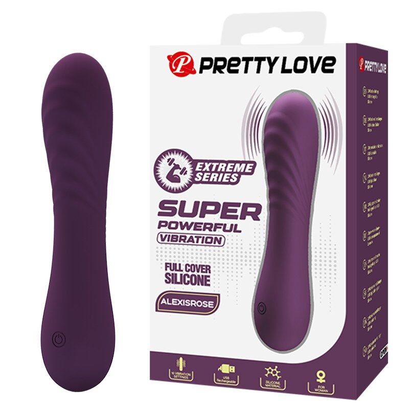 PRETTY LOVE - VIBRATORE RICARICABILE ALEXISROSE 10 FUNZIONI VIOLA
