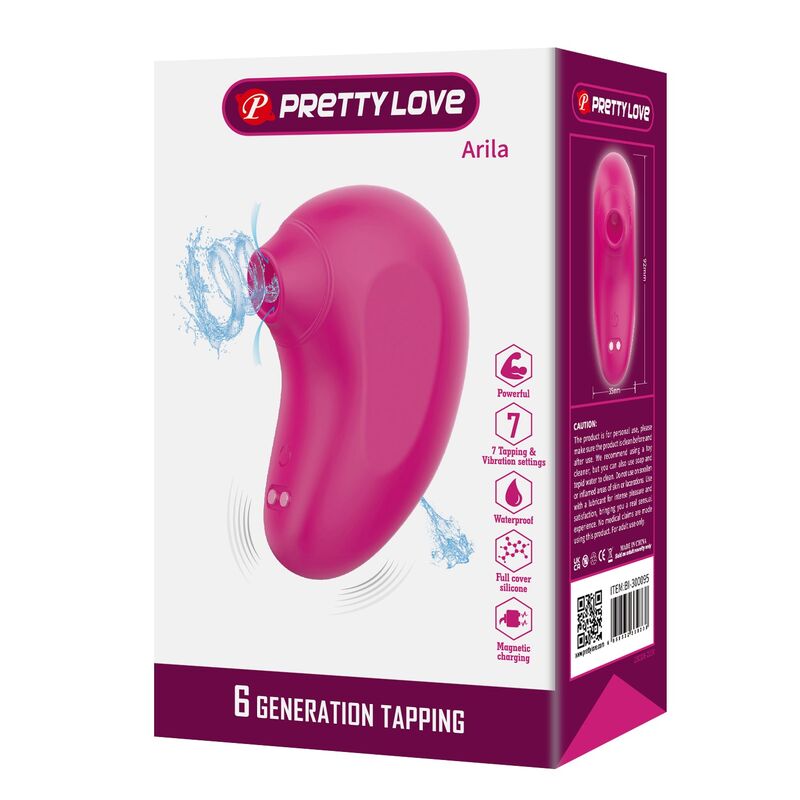 PRETTY LOVE - ARILA STIMOLATORE CLITORIDEO RICARICABILE CON VIBRAZIONE ROSA - immagine 2