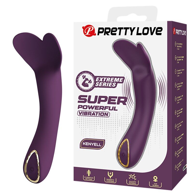 PRETTY LOVE - VIBRATORE RICARICABILE KENYELL 10 FUNZIONI VIOLA
