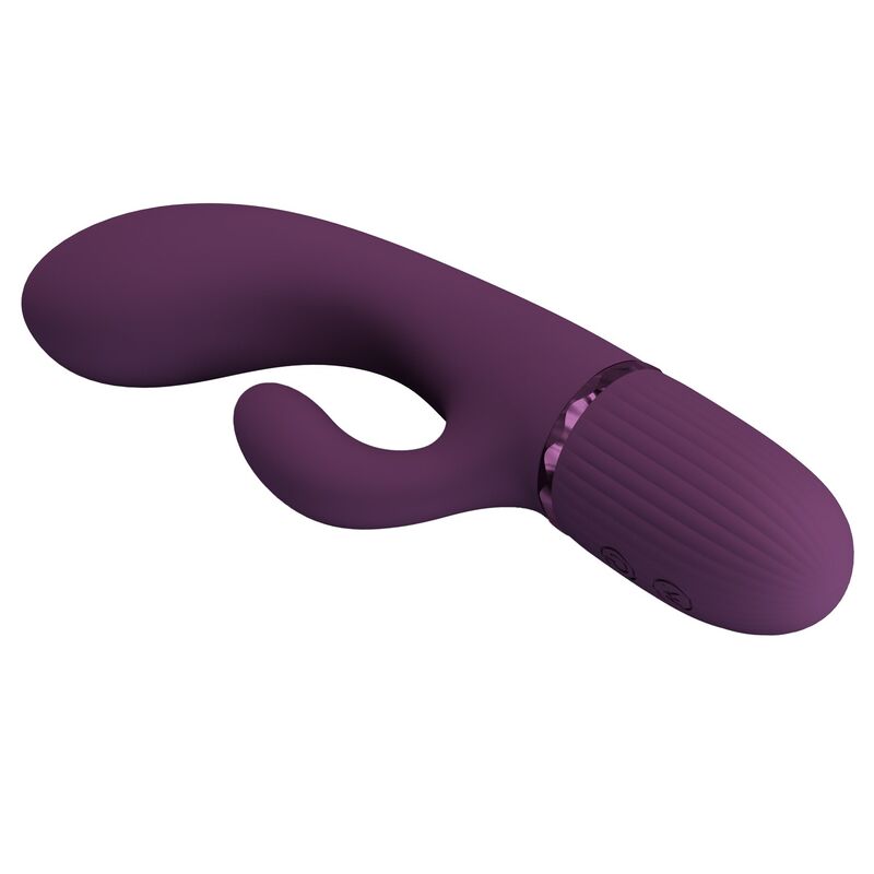 PRETTY LOVE - MARGIE VIBRATORE A FORMA DI CONIGLIO RICARICABILE 10 FUNZIONI VIOLA - immagine 5