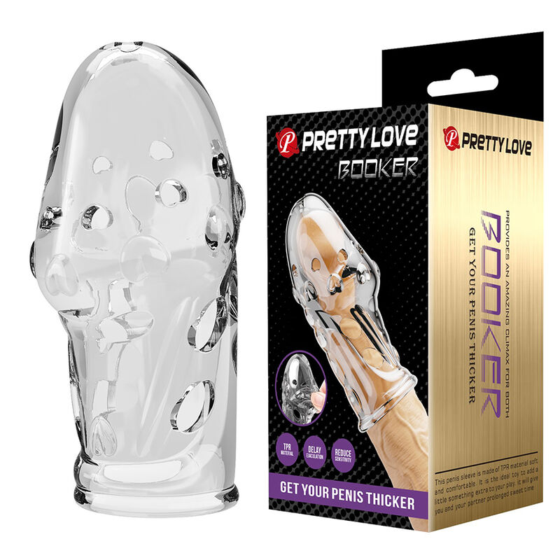 PRETTY LOVE - MANICOTTO PER PENE ROCKER PER UN PENE PIÙ SPESSO E TRASPARENTE