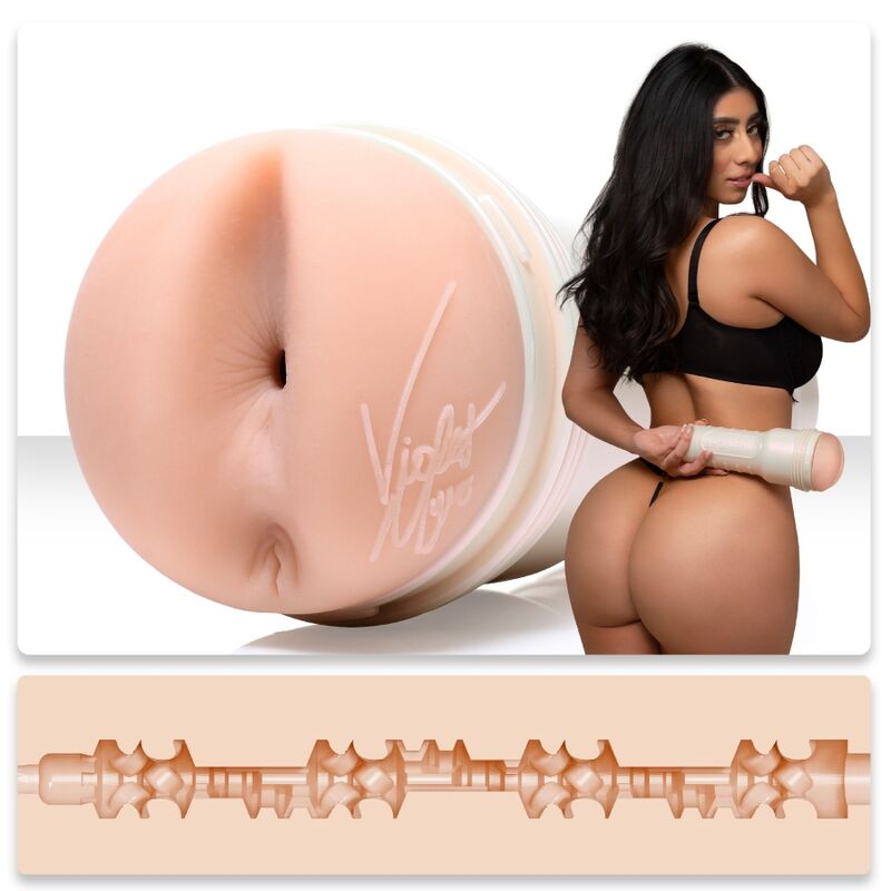 FLESHLIGHT GIRLS - VIOLET MYERS AHEGAO MASTURBATORE ANALE REALISTICO