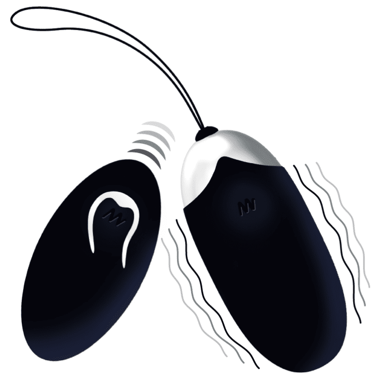 INTENSE - UOVO VIBRANTE FLIPPY II CON TELECOMANDO NERO - immagine 2