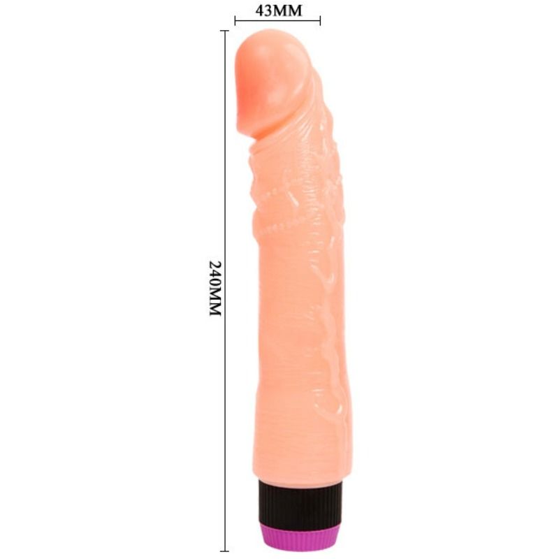 BAILE - VIBRATORE REALISTICO FLESSIBILE NATURALE 24 CM - immagine 5
