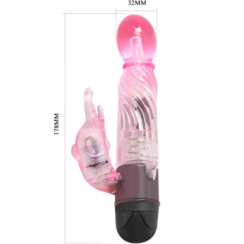 BAILE - REGALATI UN TIPO DI VIBRATORE AMANTE CON CONIGLIO ROSA 10 MODALIT - immagine 3