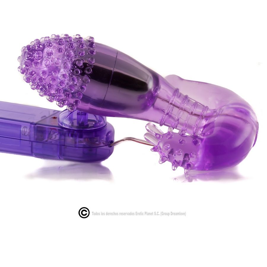 BAILE - STIMOLATORE VAGINALE E ANALE LILLA CON VIBRAZIONE - immagine 3