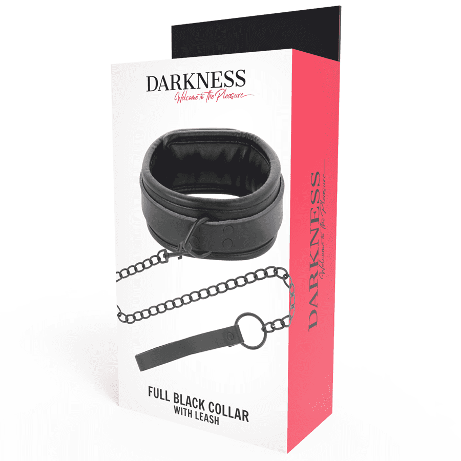 DARKNESS - COLLANA NERA CON CATENA - immagine 5