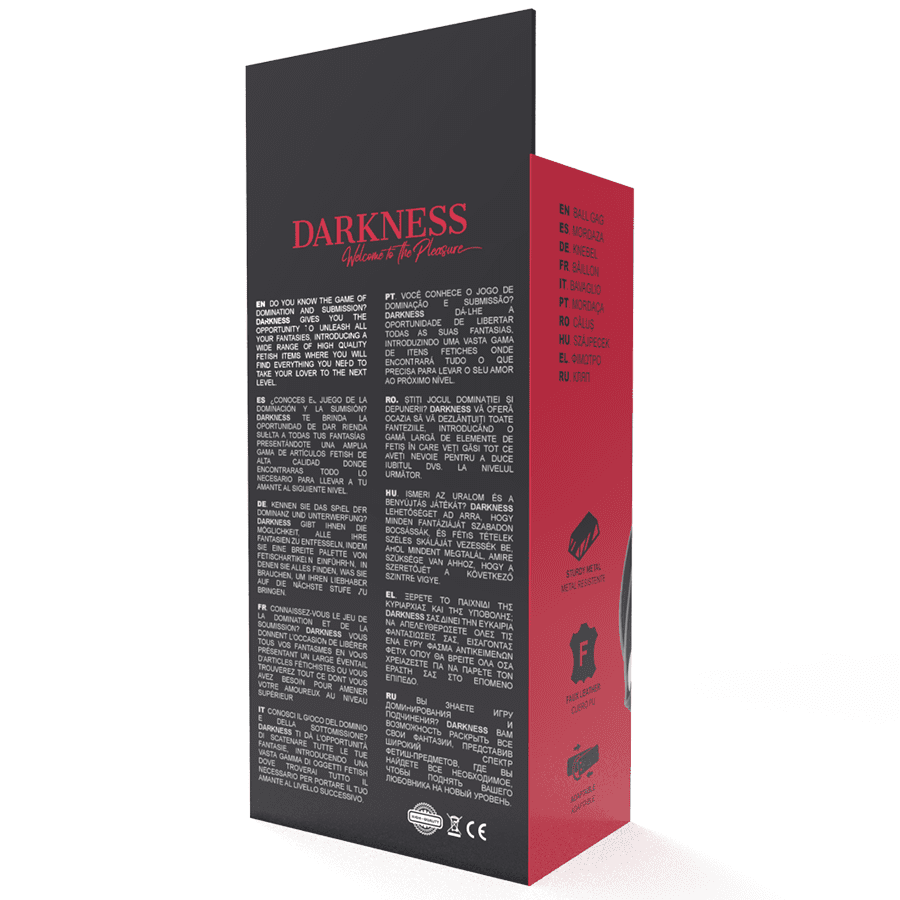 DARKNESS - BALL GAG NERA - immagine 5