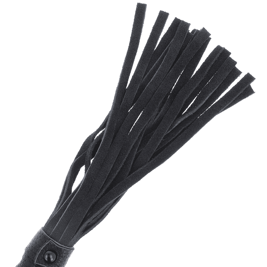 DARKNESS - FRUSTA BONDAGE NERA CON MANICO IN PELLE - immagine 3