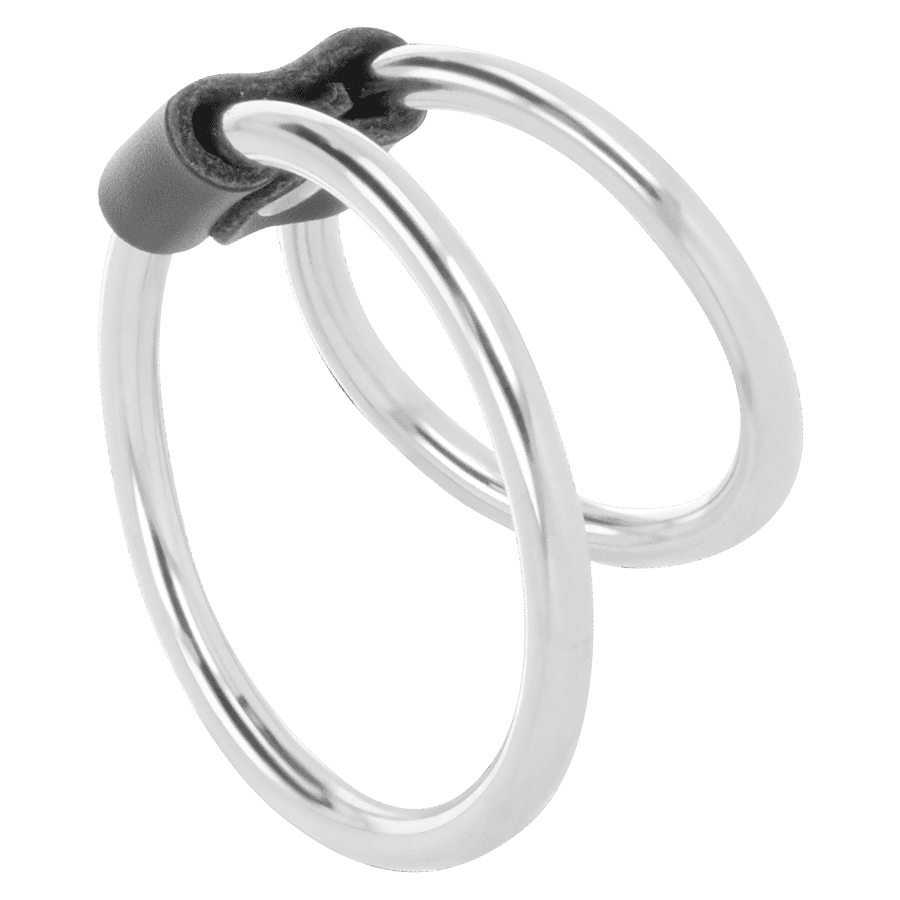 DARKNESS - ANELLO PER PENE DOPPIO IN METALLO - immagine 2