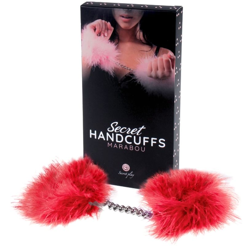 GIOCO SEGRETO - MANETTE MARABOU ROSSO - immagine 2