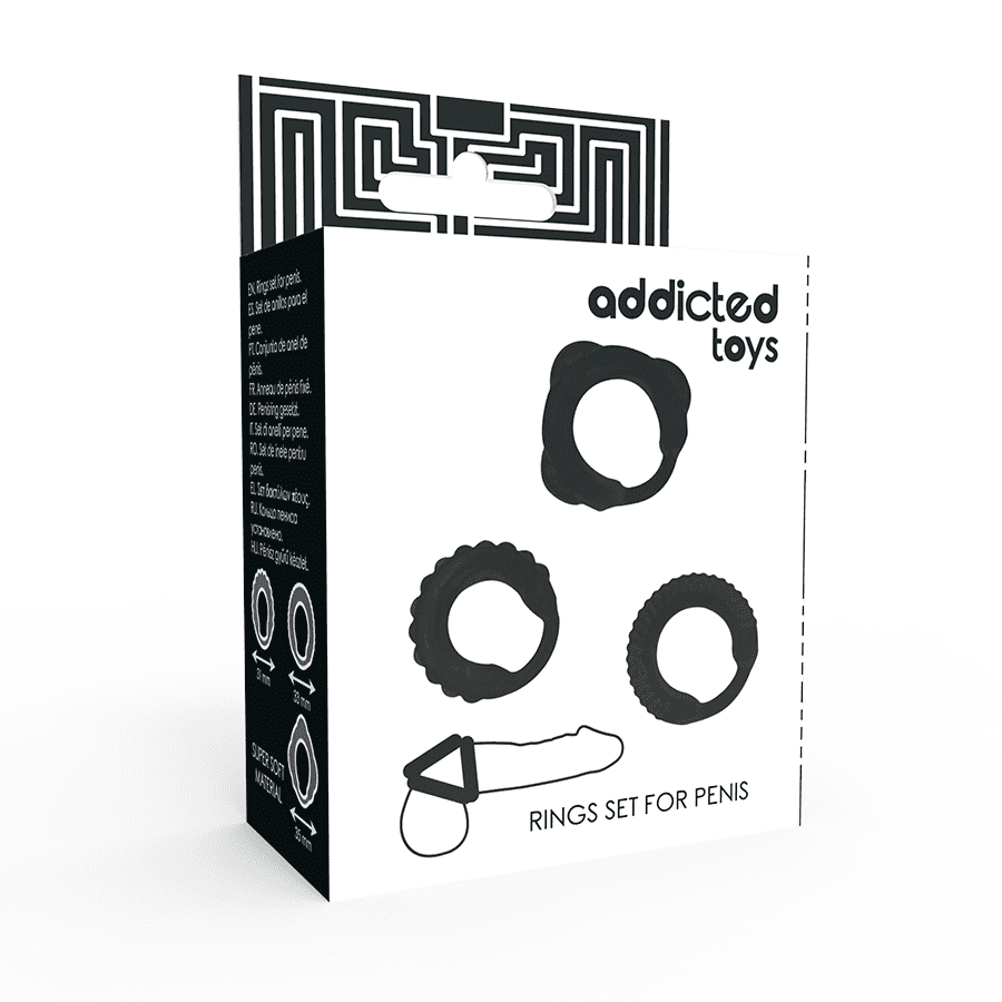 ADDICTED TOYS - SET C-RING NERO - immagine 4