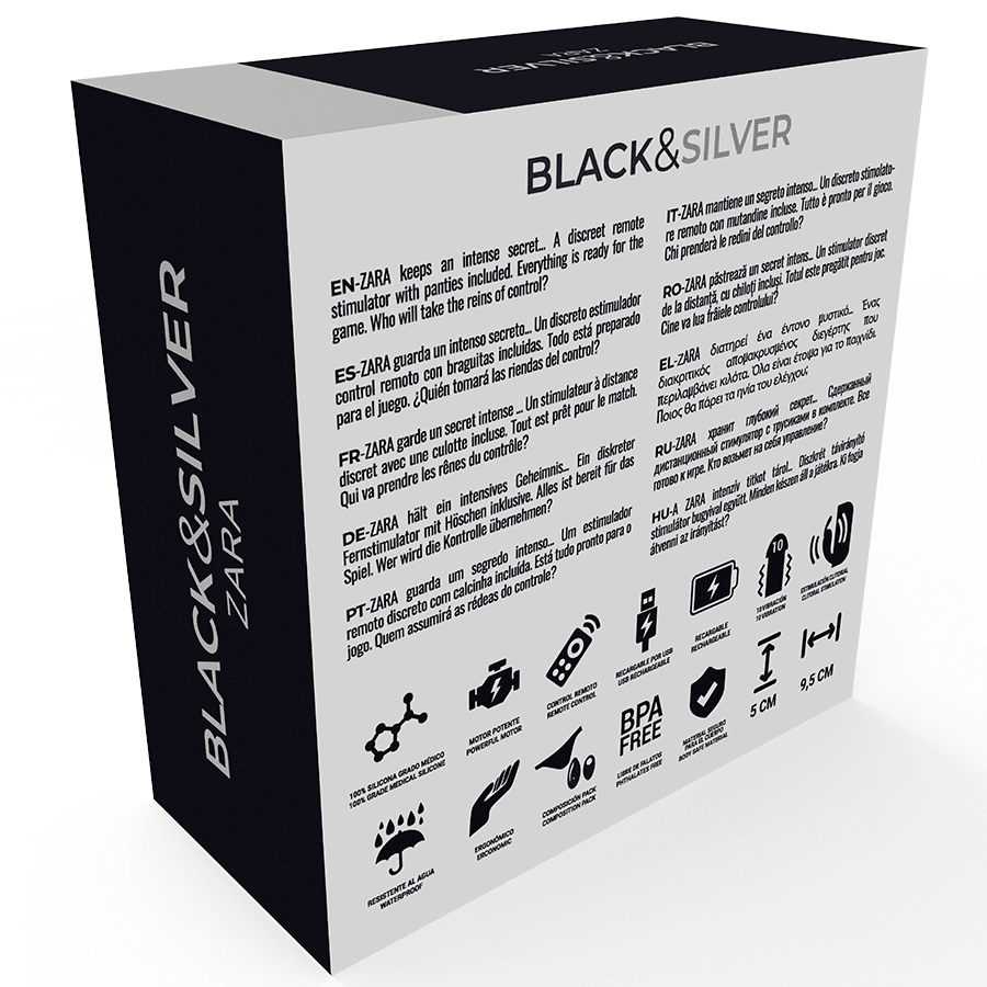 BLACKSILVER - STIMOLATORE TELECOMANDO ZARA CON SLIP IN OMAGGIO - immagine 5