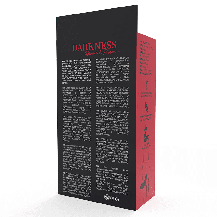 DARKNESS - PLUG ANALE IN SILICONE CON CODA BIANCA - immagine 4