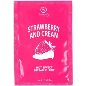 SECRETPLAY - LUBRIFICANTE MONODOSE FRAGOLE E CREMA 10 ML