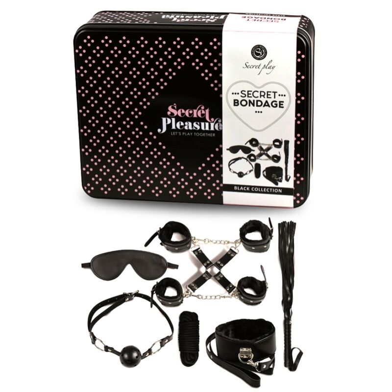 SECRETPLAY - BDSM SET 8 PCS NERO - immagine 2