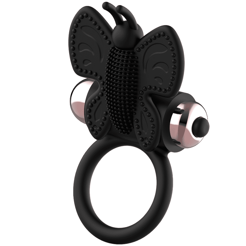 COQUETTE CHIC DESIRE - ANELLO CAZZO FARFALLA CON VIBRATORE NERO/ORO - immagine 5