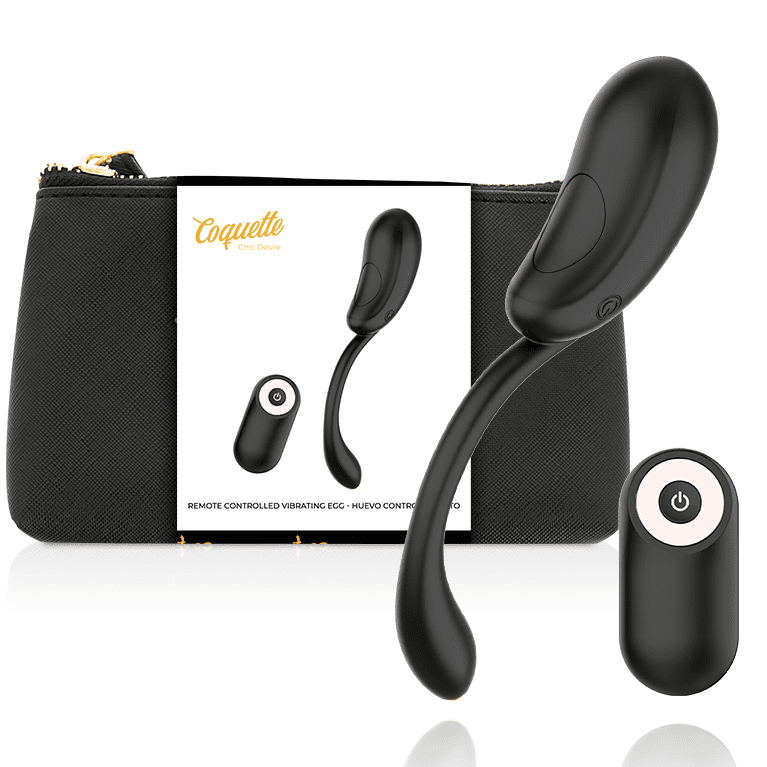COQUETTE CHIC DESIRE - UOVO VIBRANTE TELECOMANDO RICARICABILE NERO/ORO - immagine 2