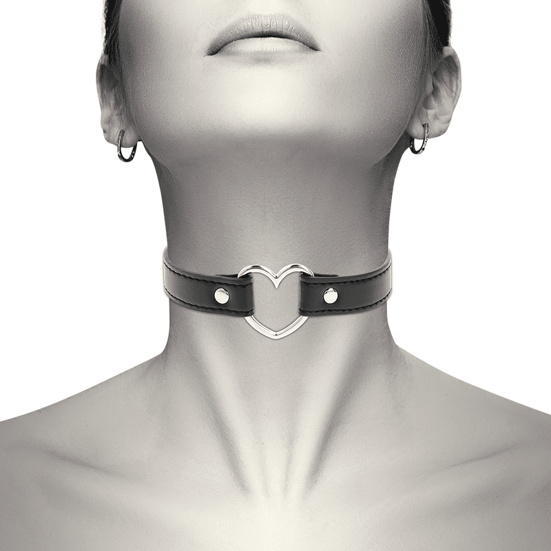 COQUETTE CHIC DESIRE - COLLANA IN PELLE VEGANA ACCESSORIO CUORE DONNA - immagine 2