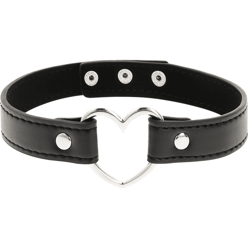 COQUETTE CHIC DESIRE - COLLANA IN PELLE VEGANA ACCESSORIO CUORE DONNA - immagine 3