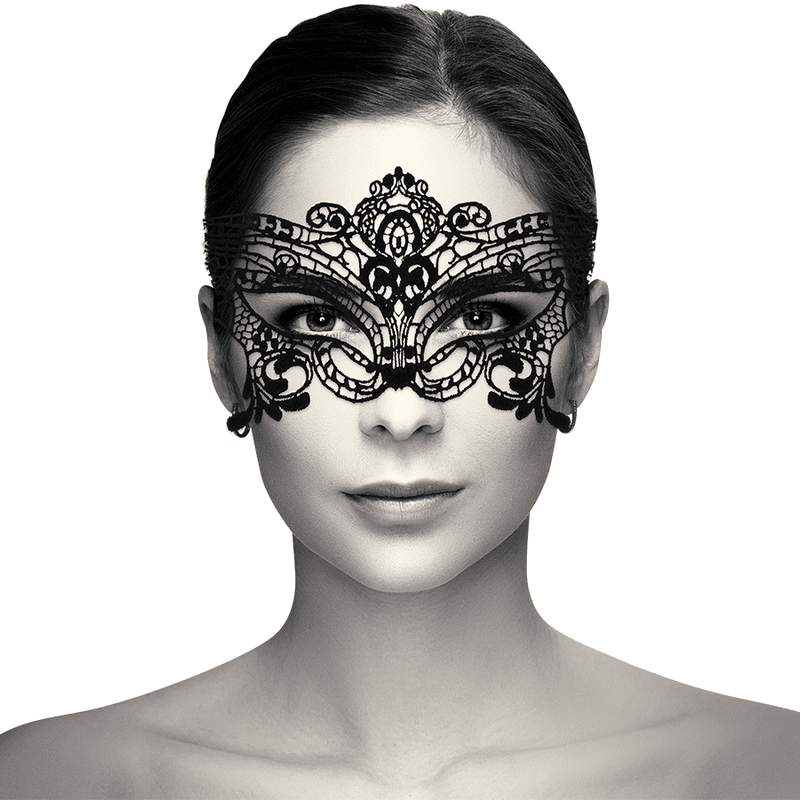 COQUETTE CHIC DESIRE - MASCHERA AMPIA IN PIZZO NERO - immagine 2
