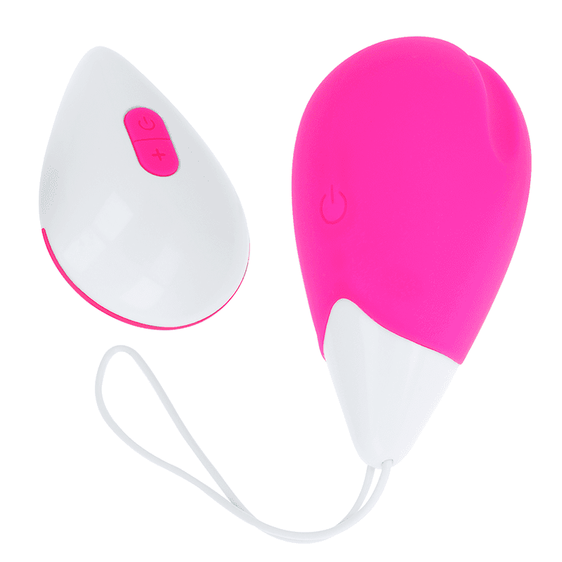 OHMAMA - UOVO VIBRANTE 10 MODALITÀ ROSA E BIANCO