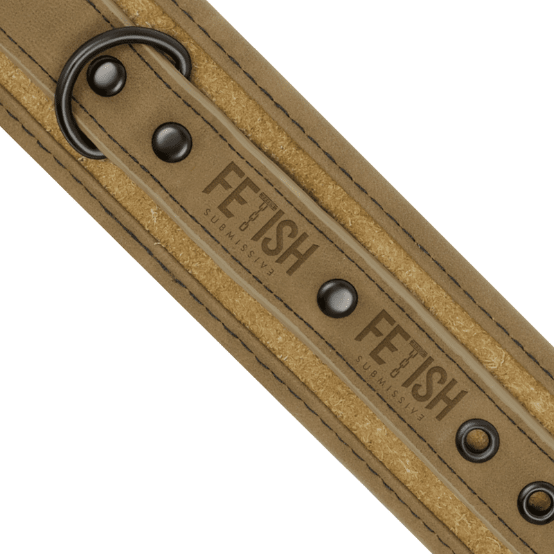 FETISH SOTTOMESSA ORIGINE - FODERA IN NEOPRENE MANICOTTI PER CAVIGLIA IN PELLE VEGANA - immagine 4