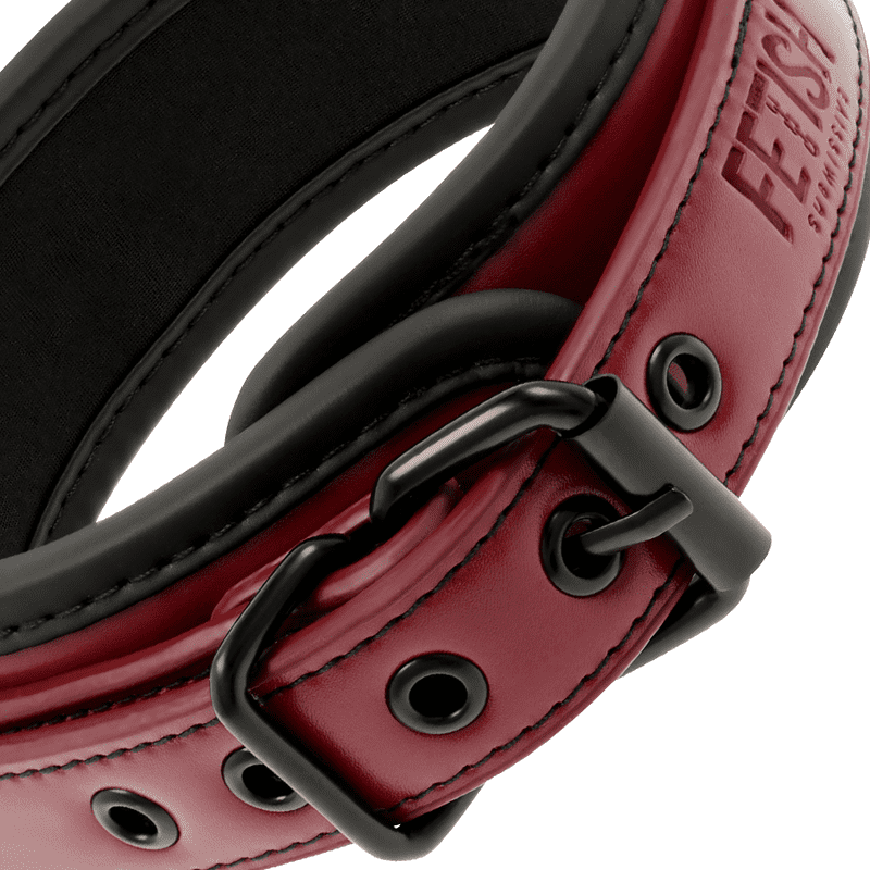 FETISH SUBMISSIVE DARK ROOM - COLLANA A CATENA CON FODERA IN NEOPRENE - immagine 3