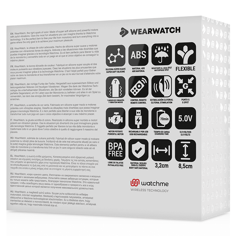 WEARWATCH - WATCHME VIBRATORE A DOPPIA TECNOLOGIA ACQUA DI MARE / ROSA - immagine 4
